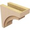 Ekena Millwork 6"W x 12"D x 12"H Classic Rivera Rough Cedar Woodgrain TimberThane Corbel, Primed Tan CORUR06X12X12RIVRCPR - alternate 2